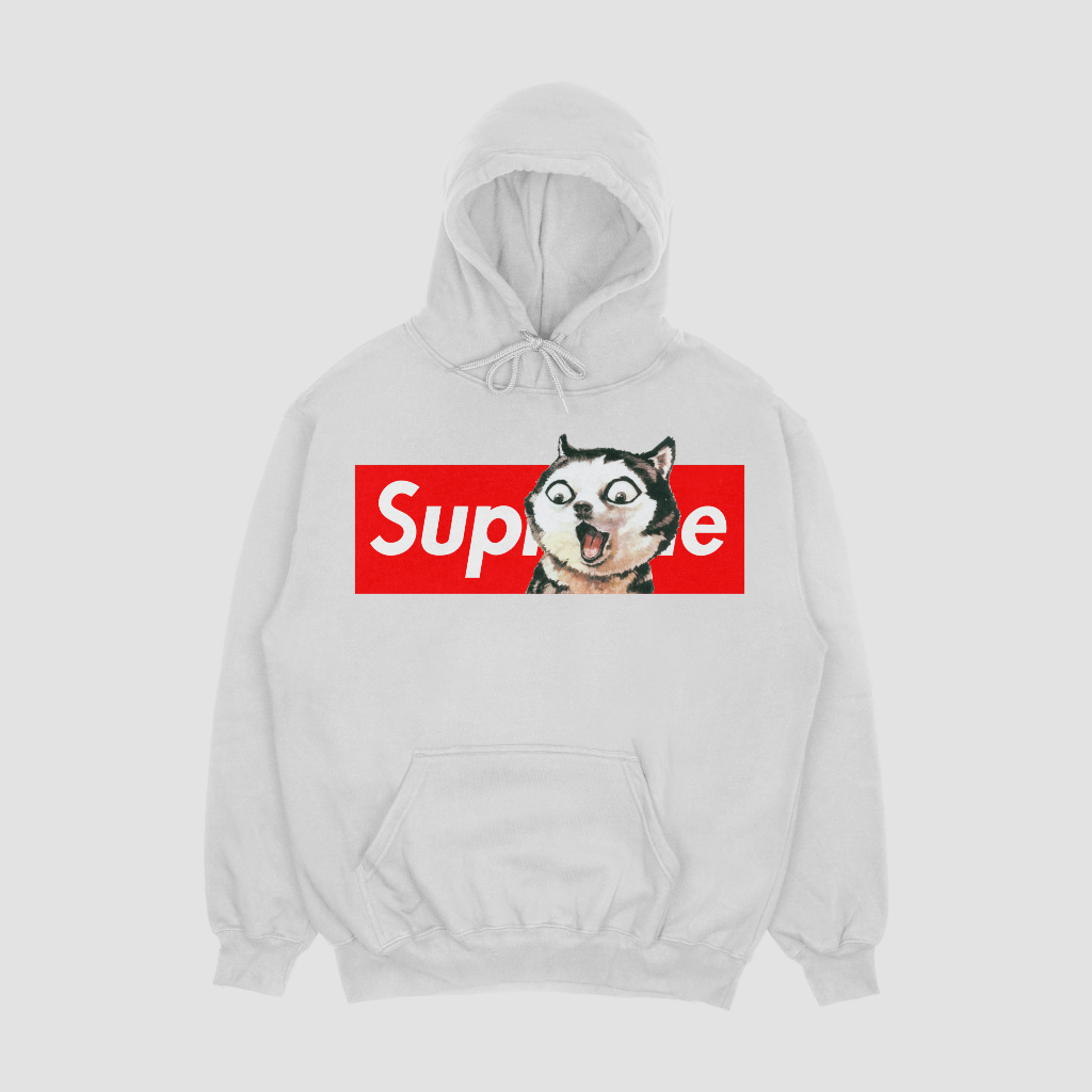 Supremeスウェット クル パーカー プリント  綿　男女兼用