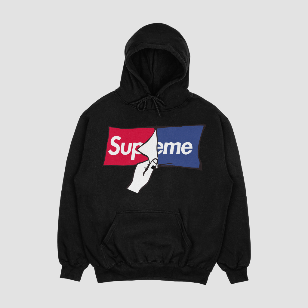 Supremeスウェット クル パーカー プリント  綿　男女兼用