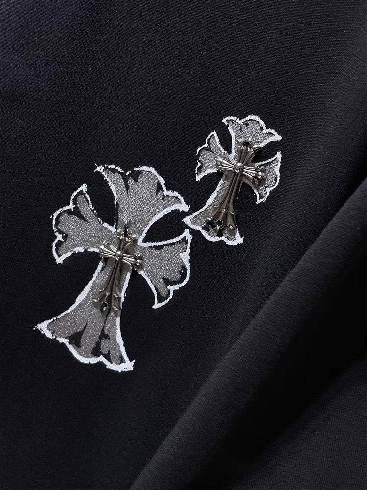 2025新作【Chrome Hearts】 梵字×クロスプリントTシャツ ユニセックス 半袖