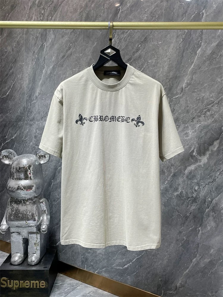 【Chrome Hearts】クラッククロスTシャツ ユニセックス 高品質 半袖