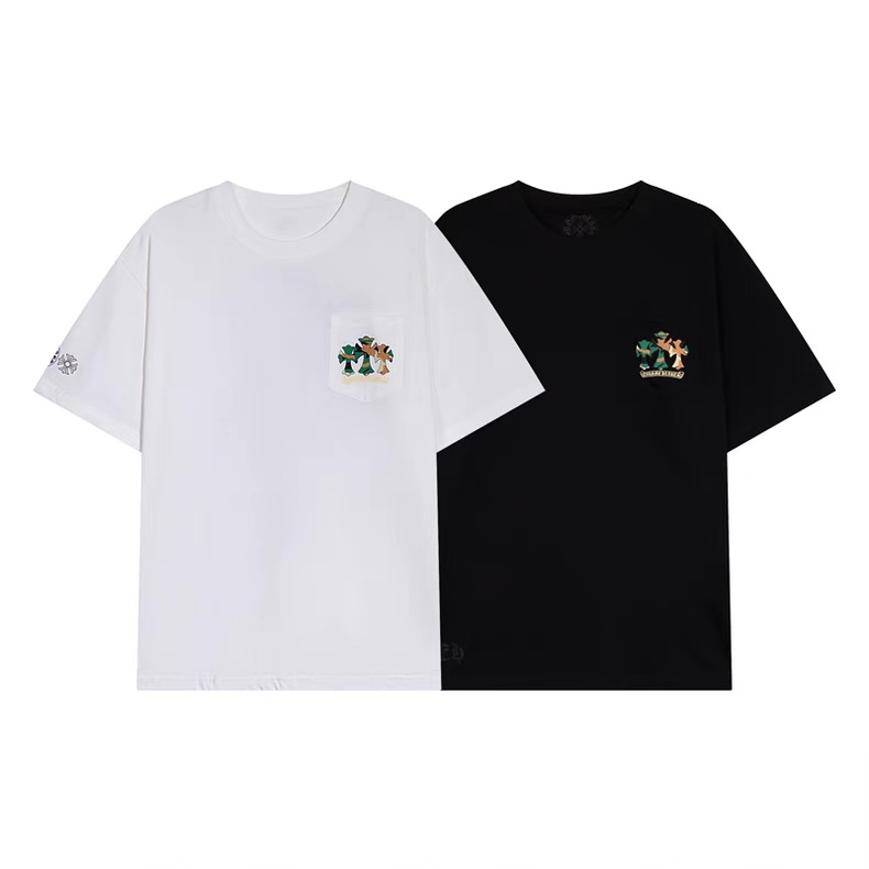 【Chrome Hearts】クロムハーツ Tシャツ 男女兼用 高品質 半袖 CH026