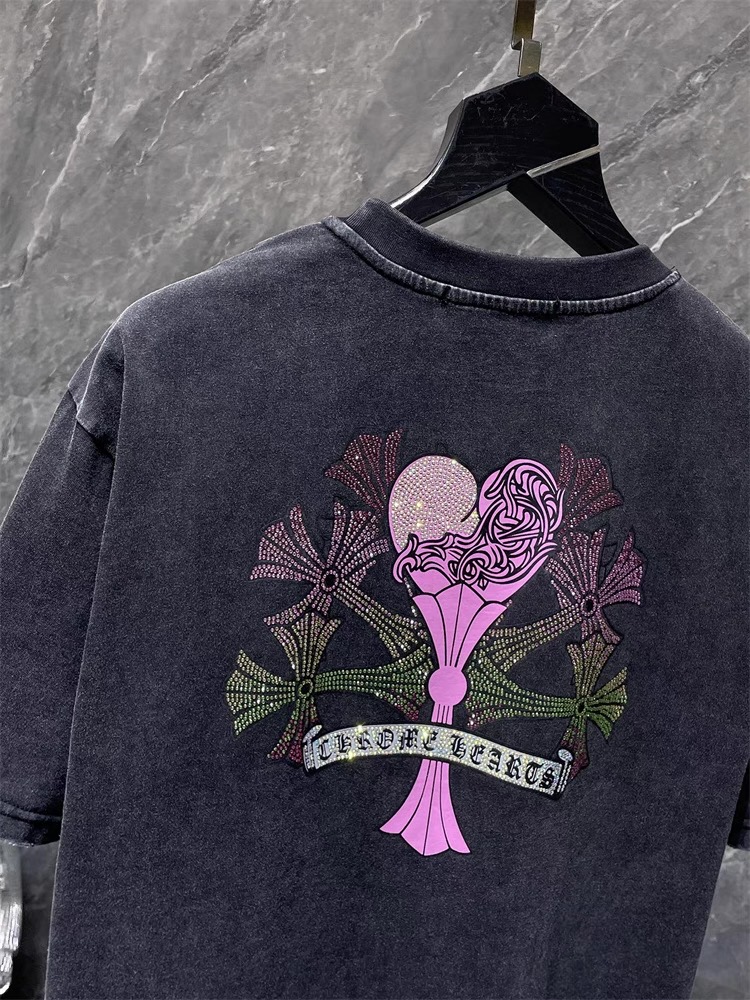 【Chrome Hearts】クロムハーツ Tシャツ 男女兼用 高品質 半袖 CH033