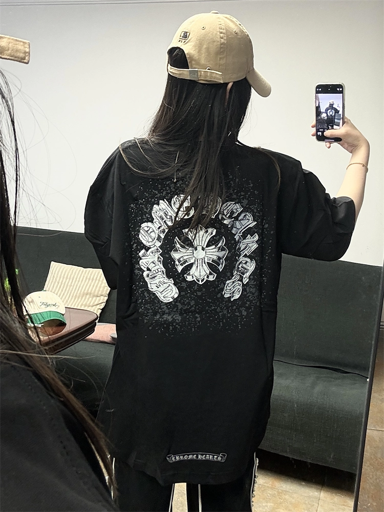 【Chrome Hearts】クロムハーツ Tシャツ 男女兼用 高品質 半袖 CH031