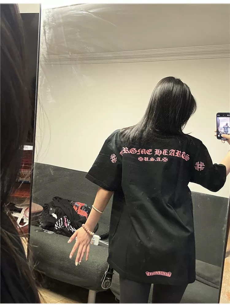 【Chrome Hearts】クロムハーツ Tシャツ 男女兼用 高品質 半袖 CH029