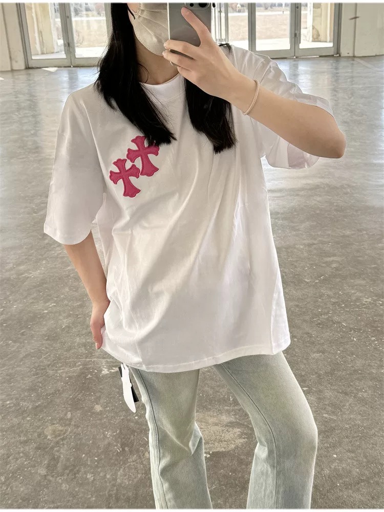 【Chrome Hearts】クロムハーツ Tシャツ 男女兼用 高品質 半袖 CH027