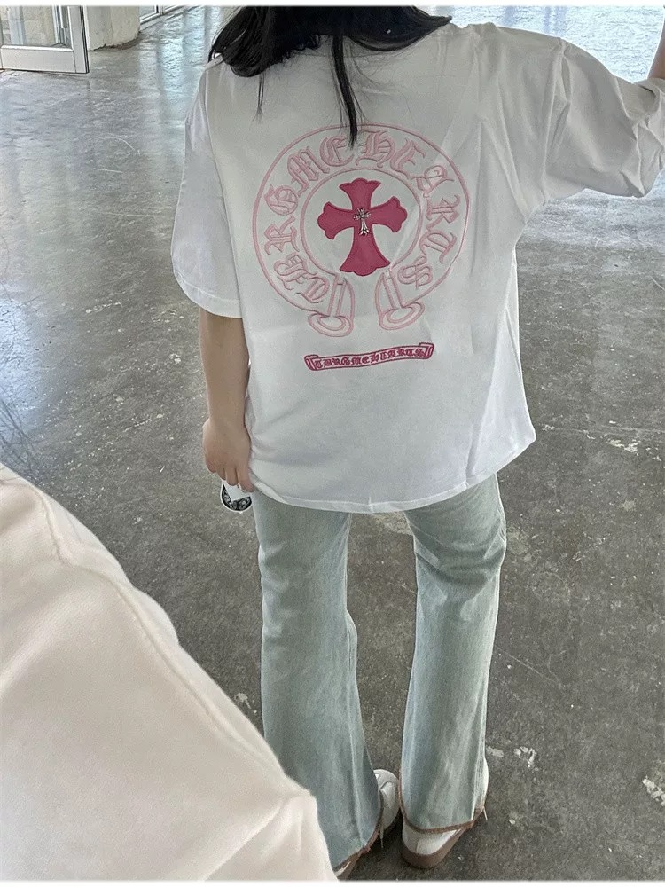 【Chrome Hearts】クロムハーツ Tシャツ 男女兼用 高品質 半袖 CH027