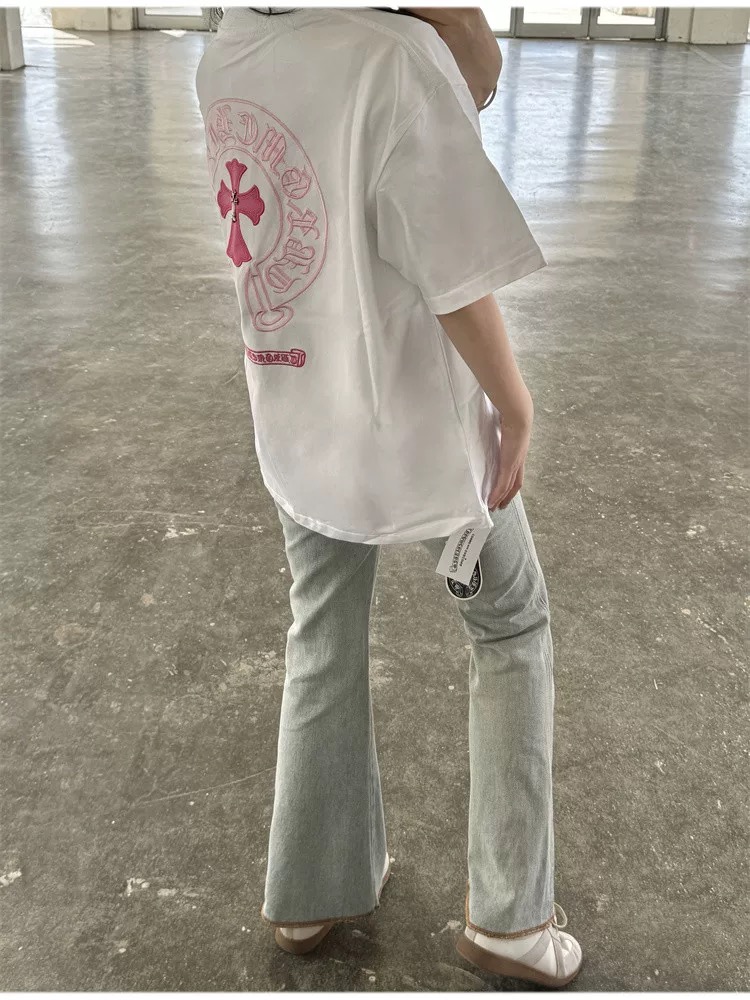 【Chrome Hearts】クロムハーツ Tシャツ 男女兼用 高品質 半袖 CH027