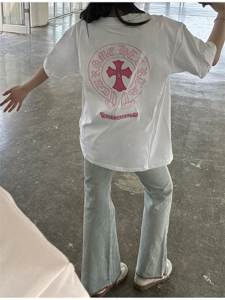 【Chrome Hearts】クロムハーツ Tシャツ 男女兼用 高品質 半袖 CH027