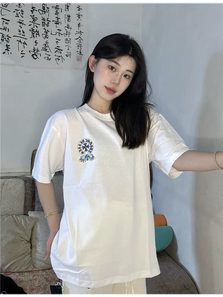 【Chrome Hearts】2025新作 クロムハーツ Tシャツ 男女兼用 高品質 半袖 CH036