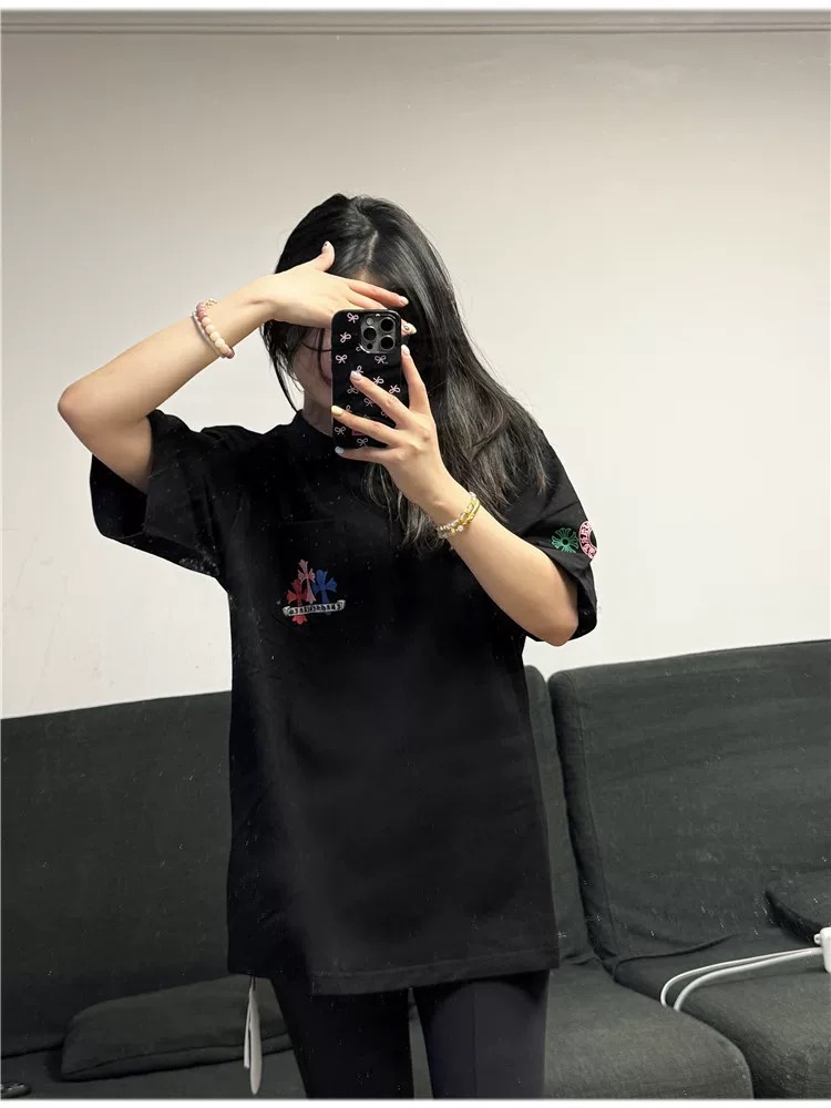 【Chrome Hearts】2025新作 クロムハーツ Tシャツ 男女兼用 高品質 半袖 CH037