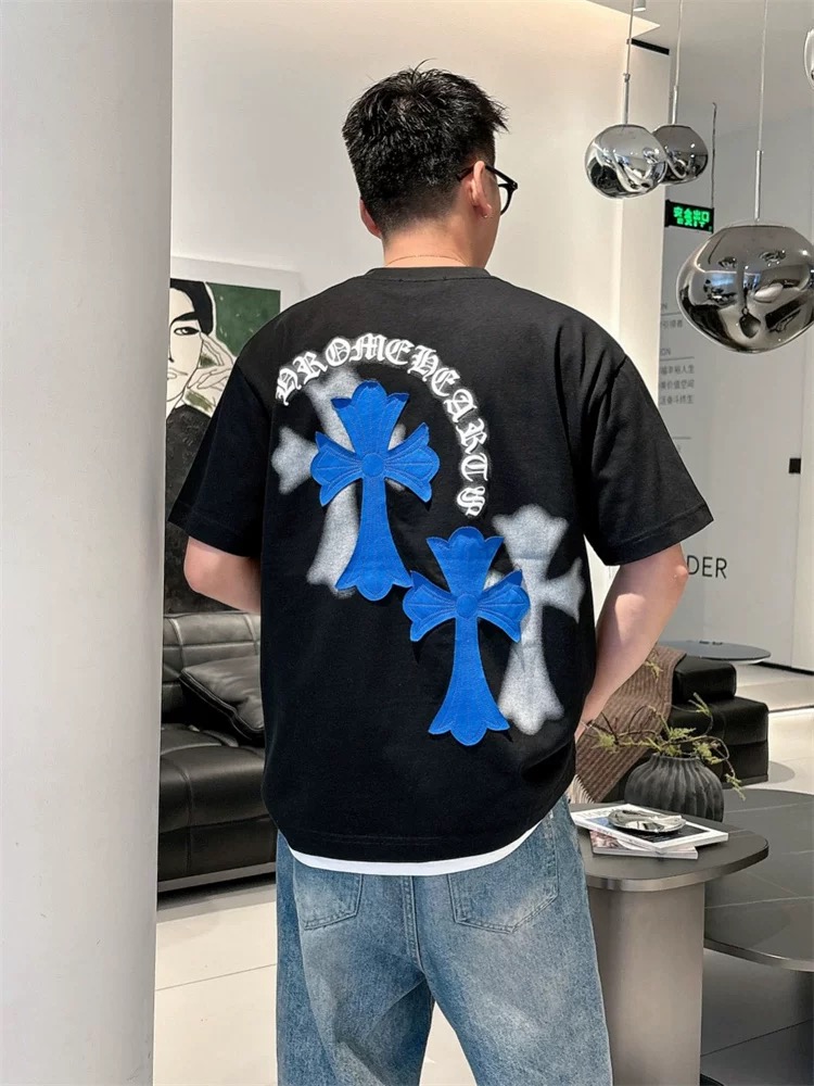 【Chrome Hearts】2025新作 クロムハーツ Tシャツ 男女兼用 高品質 半袖 CH038