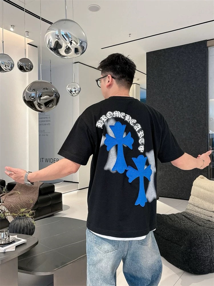 【Chrome Hearts】2025新作 クロムハーツ Tシャツ 男女兼用 高品質 半袖 CH038