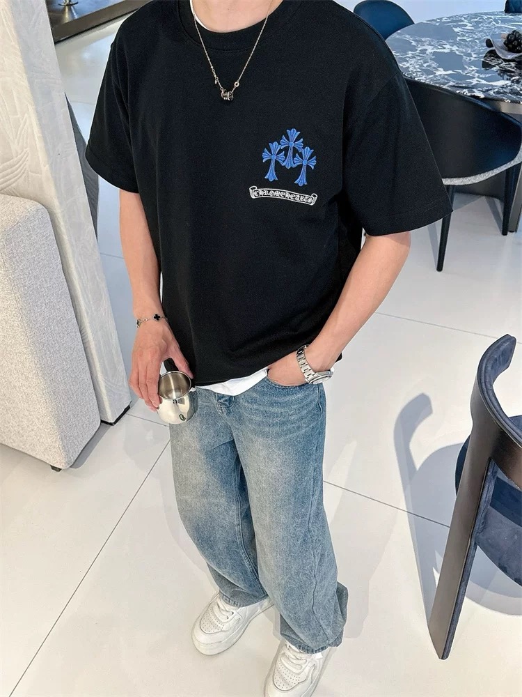 【Chrome Hearts】2025新作 クロムハーツ Tシャツ 男女兼用 高品質 半袖 CH038