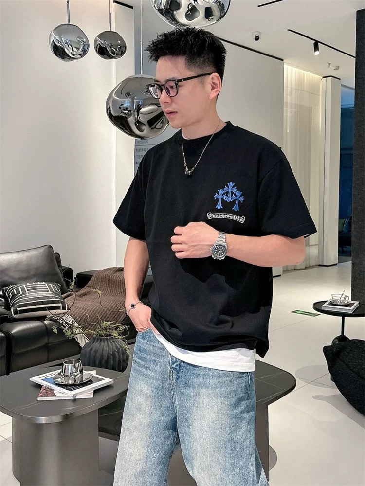 【Chrome Hearts】2025新作 クロムハーツ Tシャツ 男女兼用 高品質 半袖 CH038