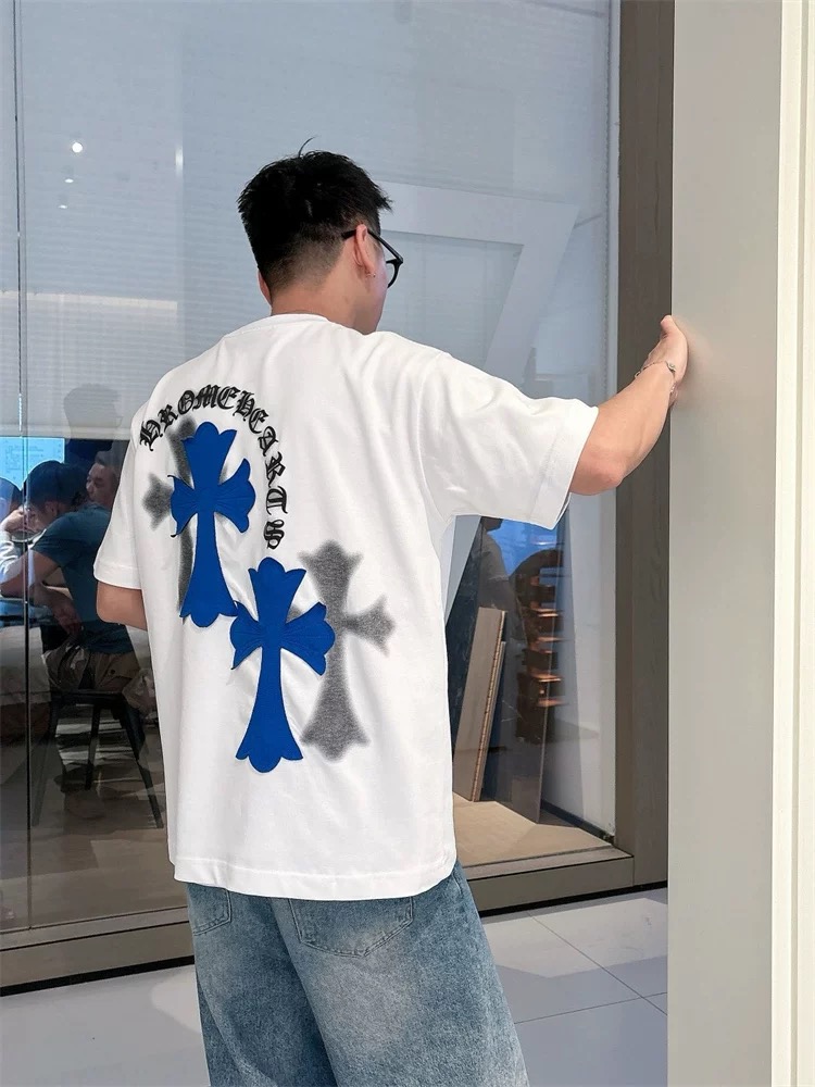 【Chrome Hearts】2025新作 クロムハーツ Tシャツ 男女兼用 高品質 半袖 CH038