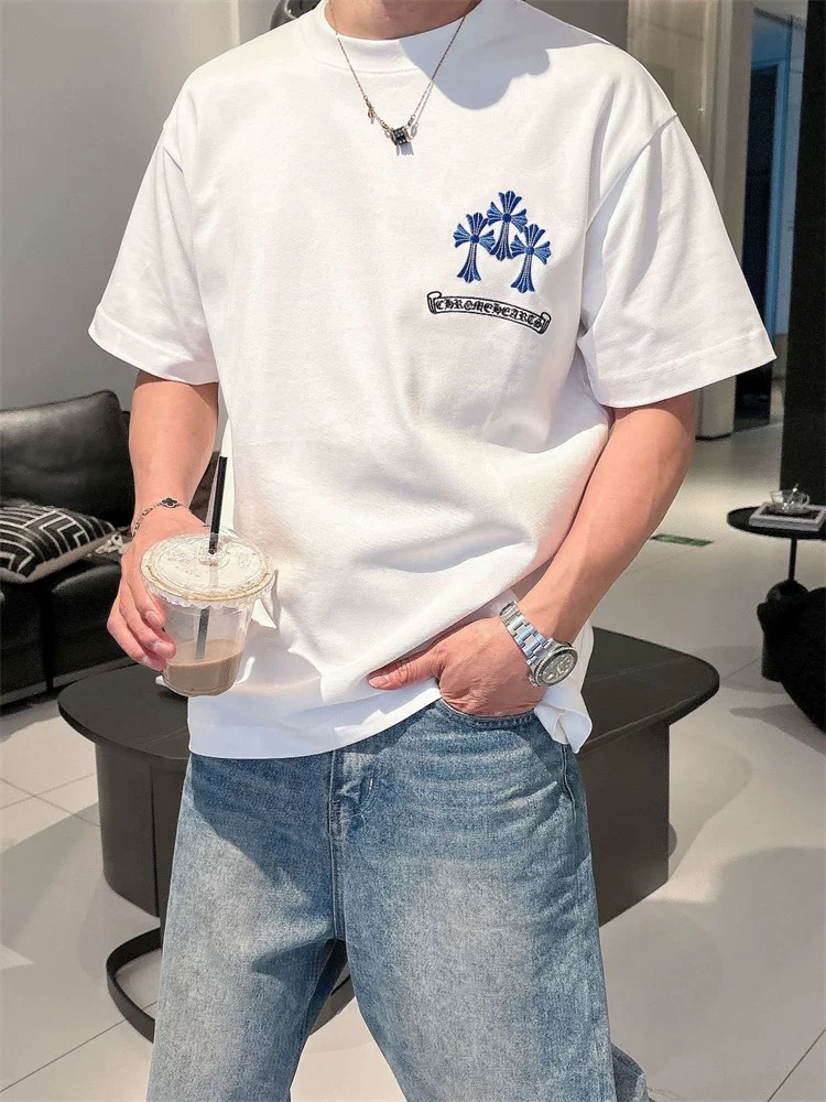 【Chrome Hearts】2025新作 クロムハーツ Tシャツ 男女兼用 高品質 半袖 CH038