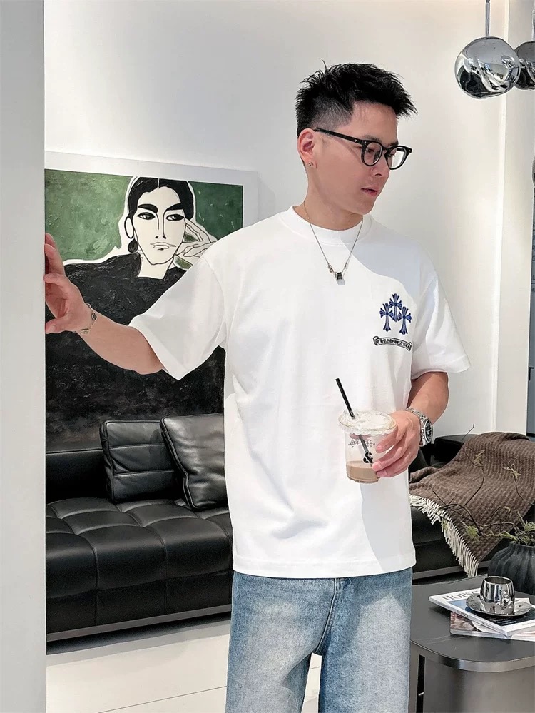 【Chrome Hearts】2025新作 クロムハーツ Tシャツ 男女兼用 高品質 半袖 CH038