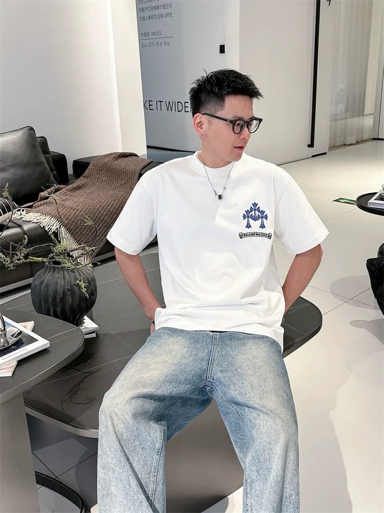 【Chrome Hearts】2025新作 クロムハーツ Tシャツ 男女兼用 高品質 半袖 CH038