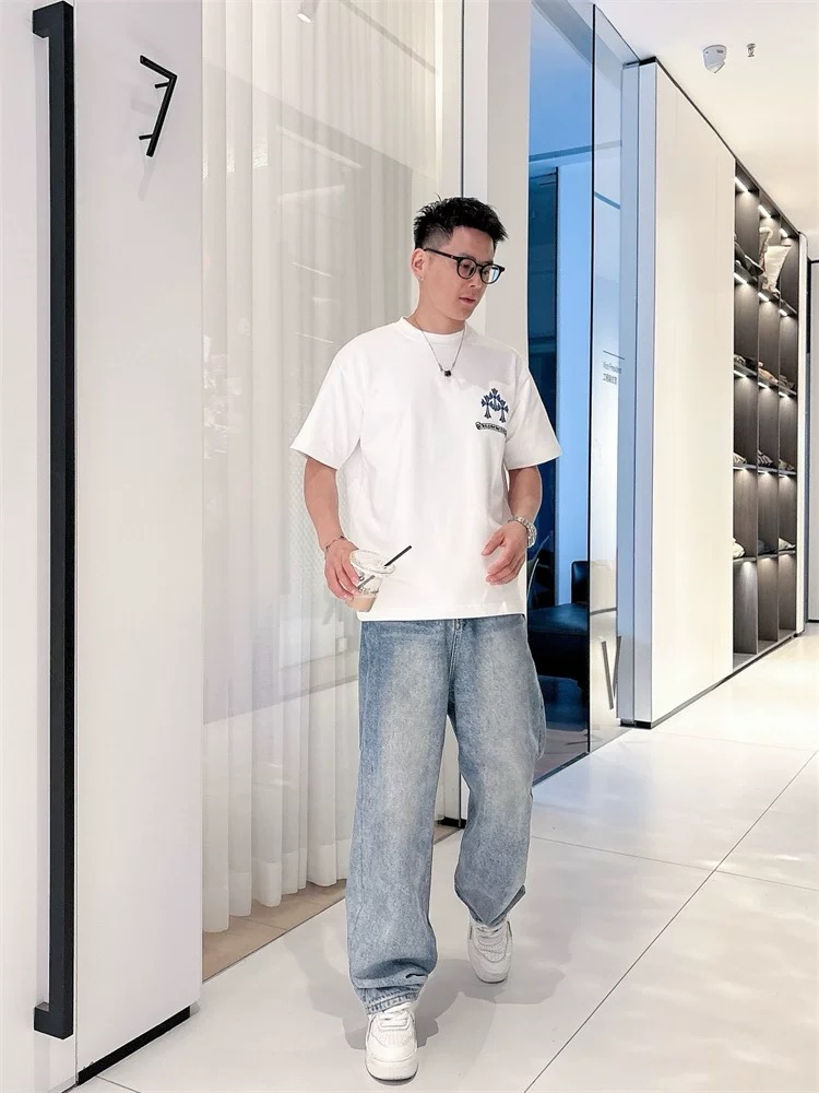 【Chrome Hearts】2025新作 クロムハーツ Tシャツ 男女兼用 高品質 半袖 CH038