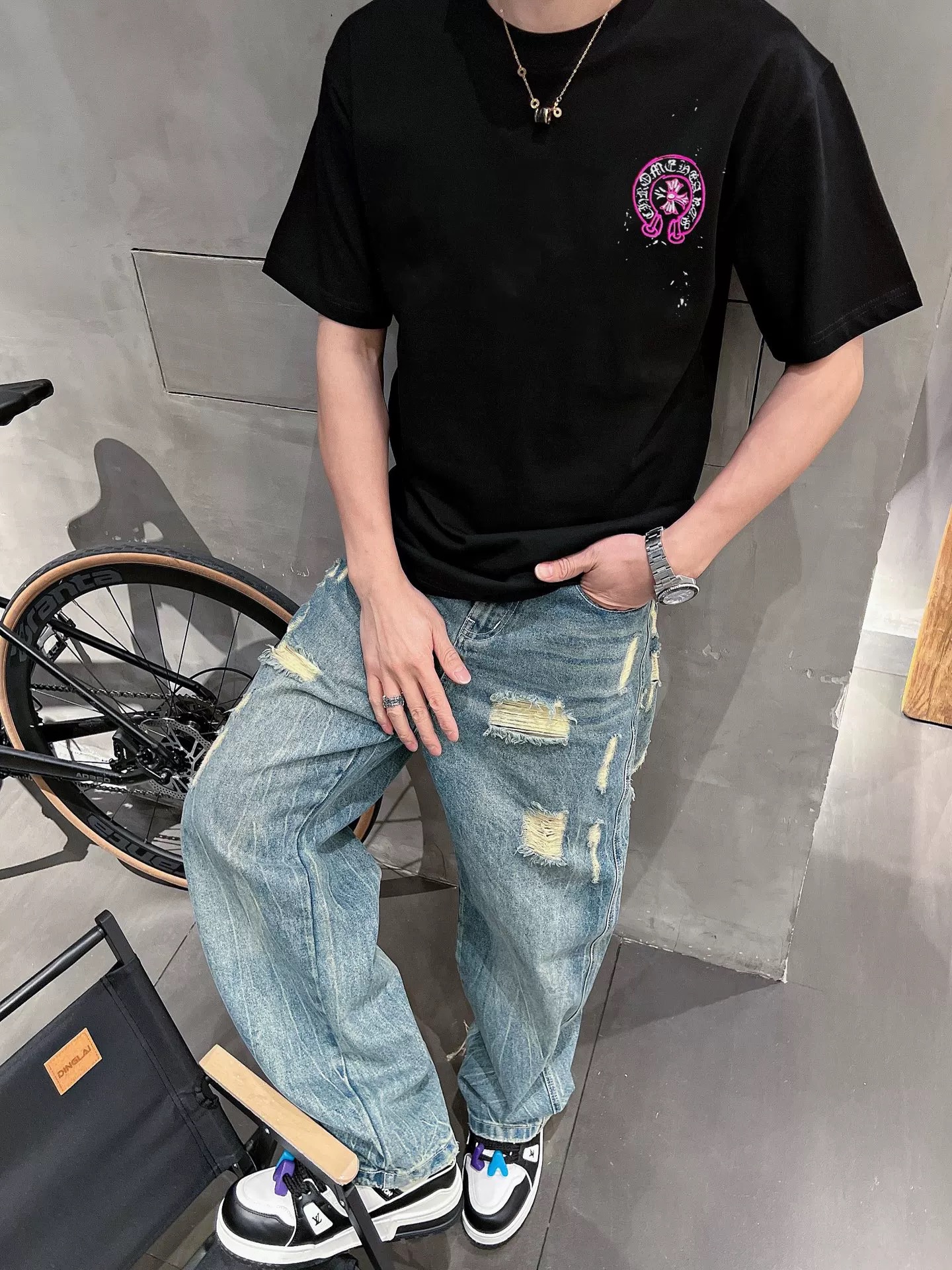 【Chrome Hearts】2025新作 クロムハーツ Tシャツ 男女兼用 高品質 半袖 CH041