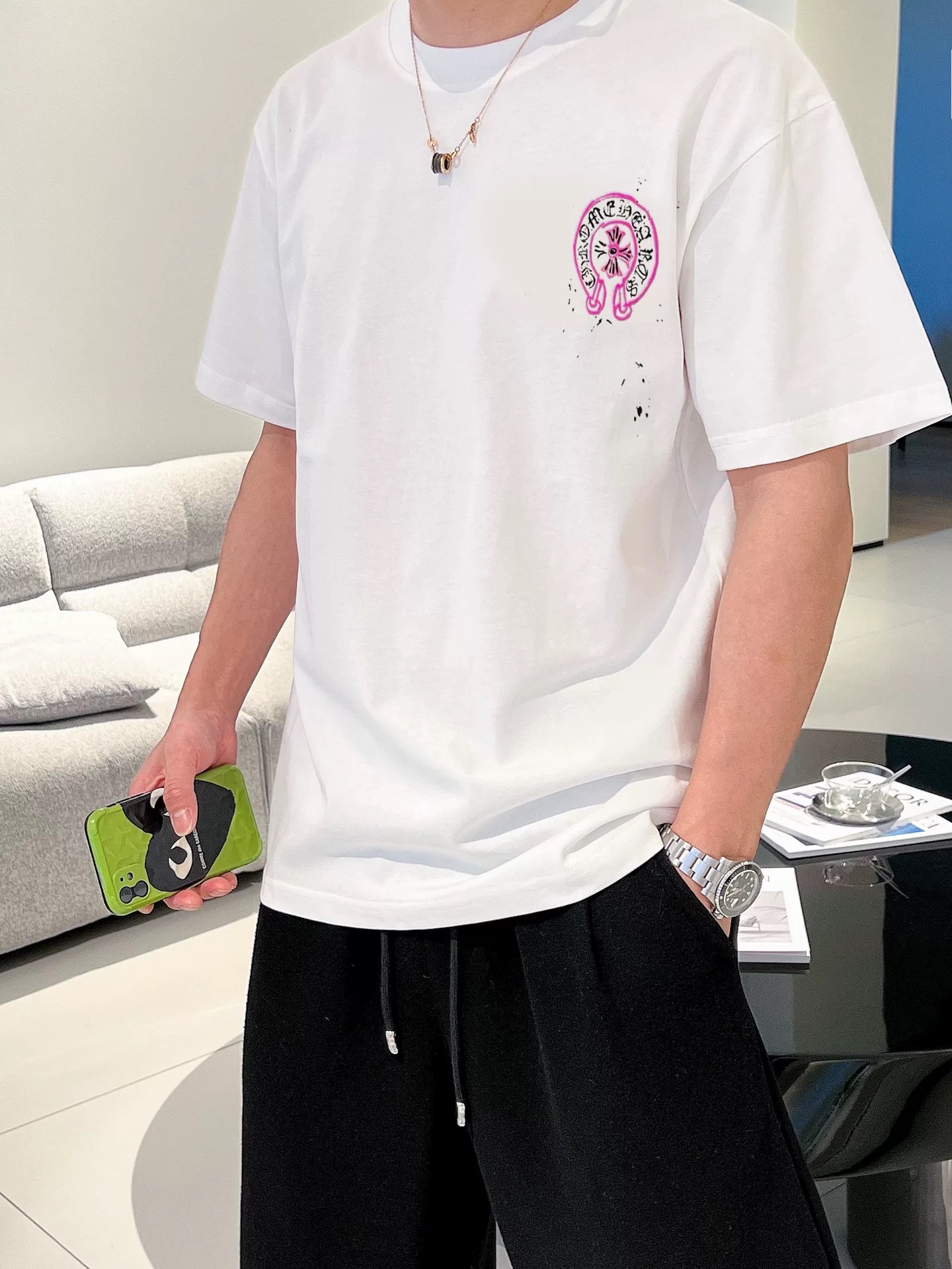 【Chrome Hearts】2025新作 クロムハーツ Tシャツ 男女兼用 高品質 半袖 CH041