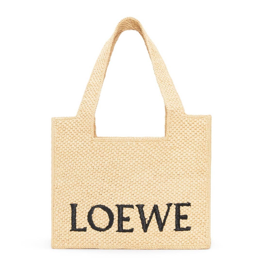 【LOEWE】ロエベ🔥バスケットバッグの最新作が登場！「MORE」雑誌掲載❤️本田 翼さんが推す！★Paula's ロゴ刺繍ラフィア トートバッグ