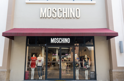 MOSCHINOスウェット クル パーカー プリント  綿　男女兼用