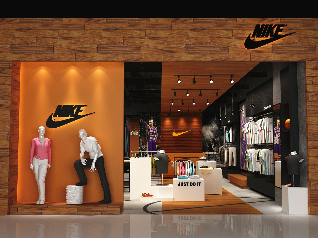 NIKEスウェット クル パーカー プリント  綿　男女兼用