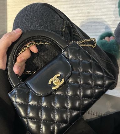 【CHANEL】 トップ ハンドル チェーン バッグ
