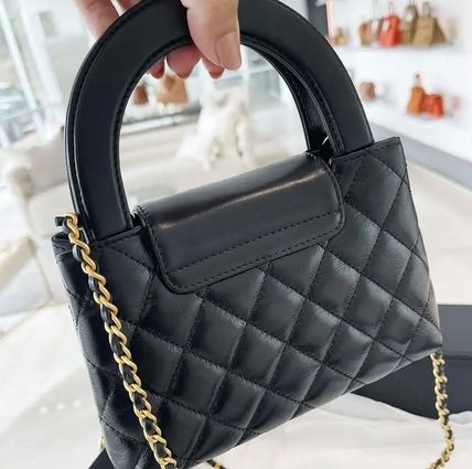 【CHANEL】 トップ ハンドル チェーン バッグ