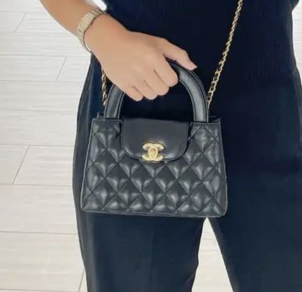 【CHANEL】 トップ ハンドル チェーン バッグ