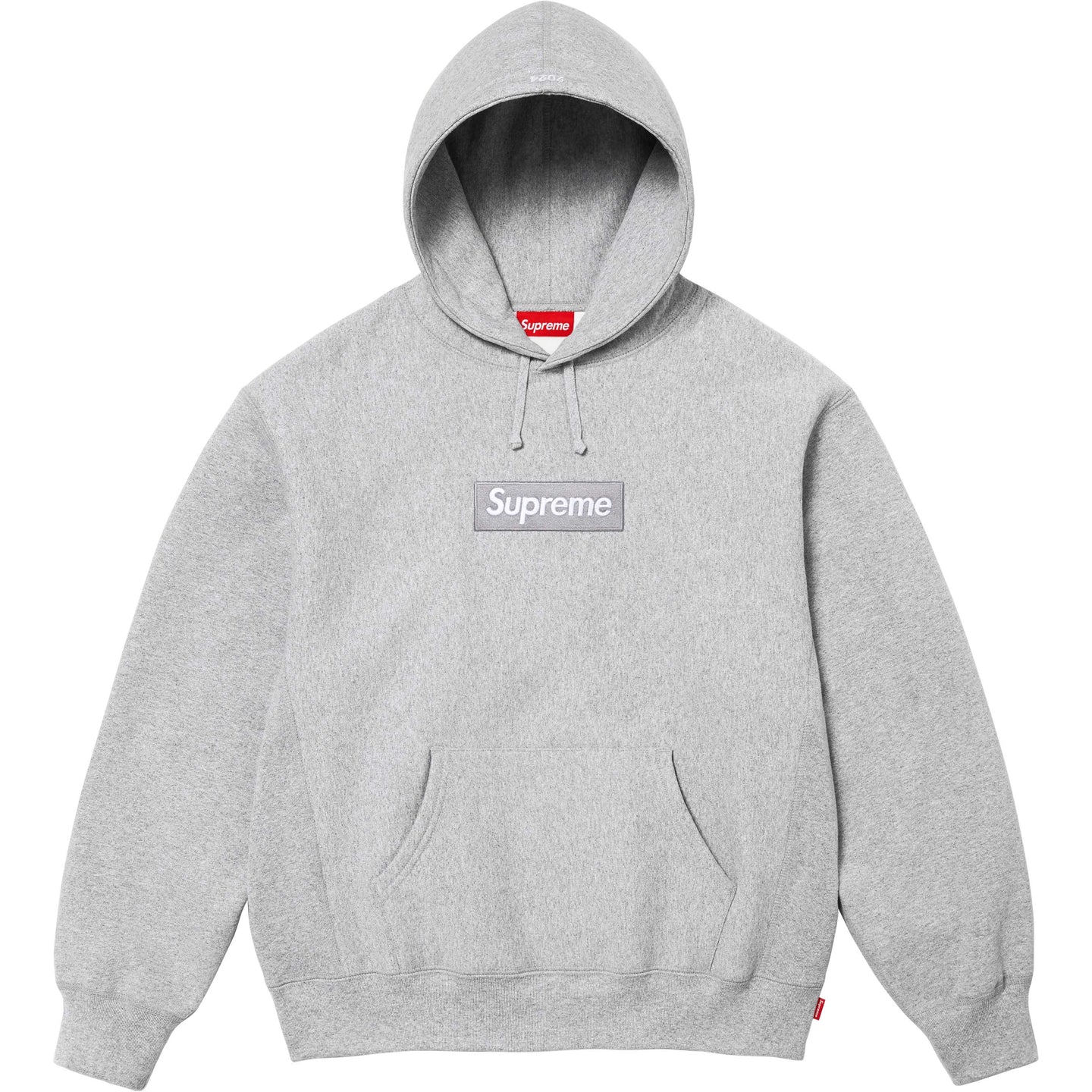 【Supreme】2024年新作 スクエアロゴ フード付きスウェットシャツ グレー