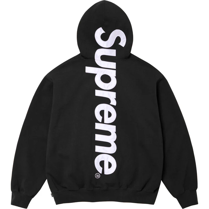 Supreme satin appligué Hooded Sweatshirt