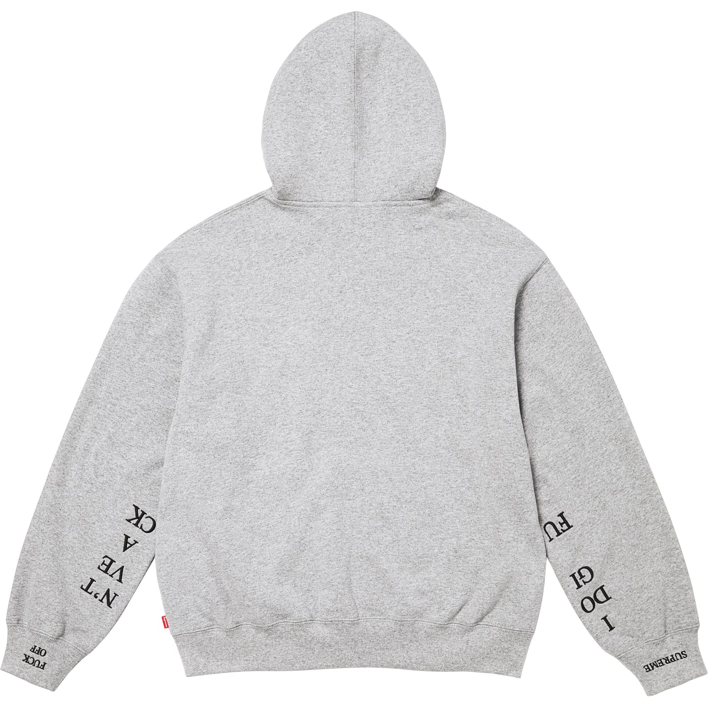 Supreme IDGAF' Zip Up Hooded Sweatshirt