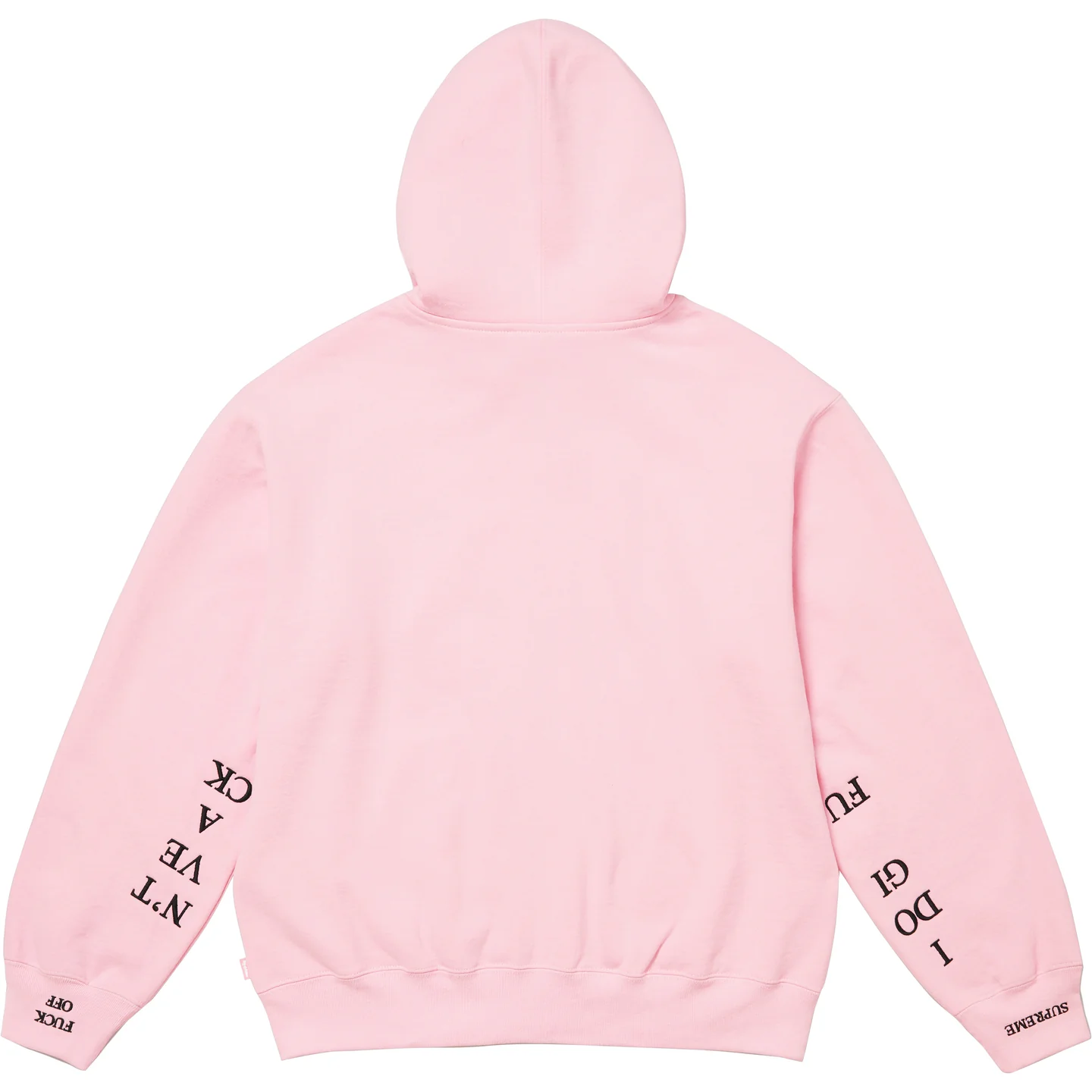 Supreme IDGAF' Zip Up Hooded Sweatshirt