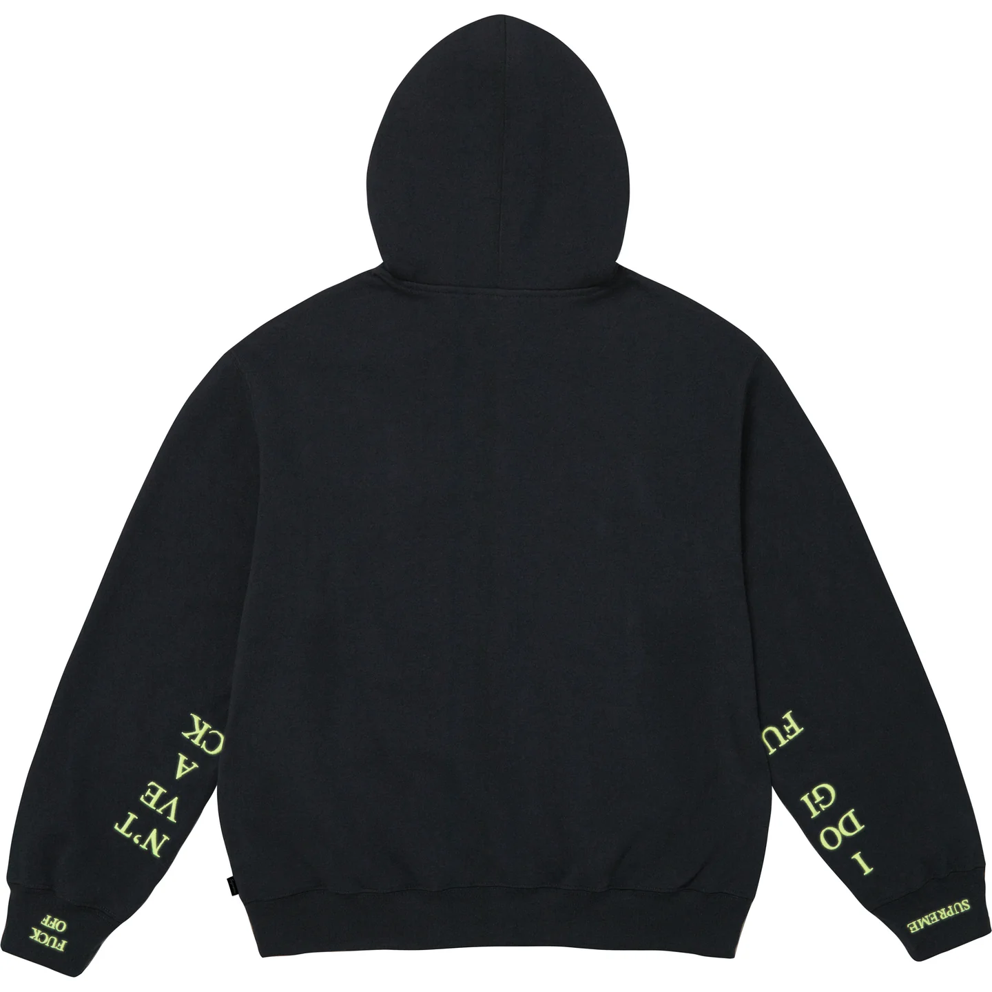 Supreme IDGAF' Zip Up Hooded Sweatshirt