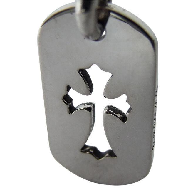クロムハーツ カットアウトクロスドッグタグ(スモール)