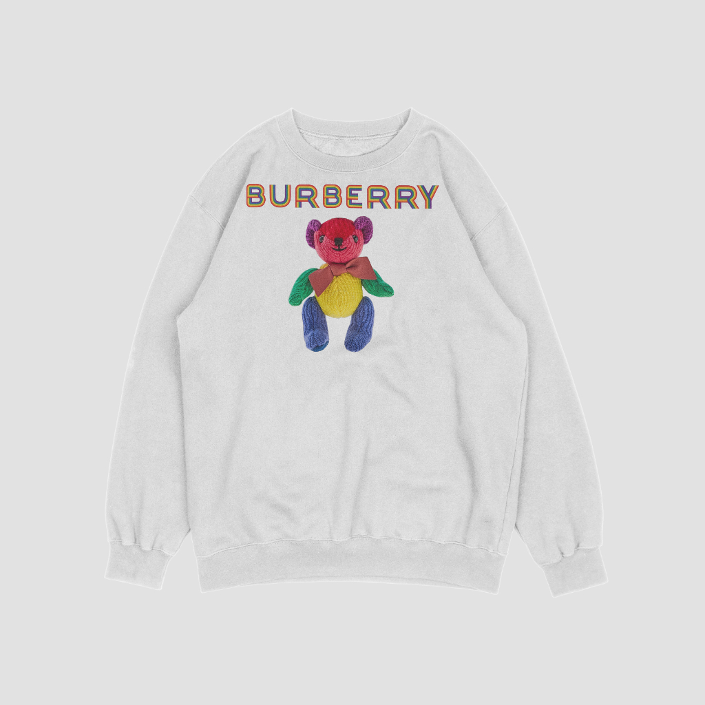 Burberryスウェット クル パーカー プリント  綿　男女兼用