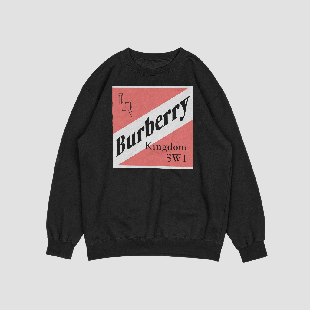 Burberryロゴアルファベットプリントスウェット クル