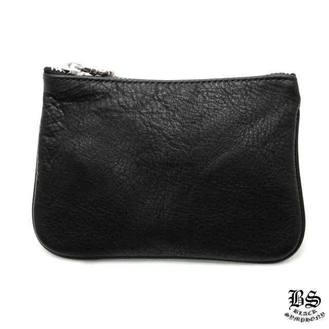 クロムハーツ コインパース 1クロスパッチ ブラック ヘビーレザー（小銭入れ/財布）