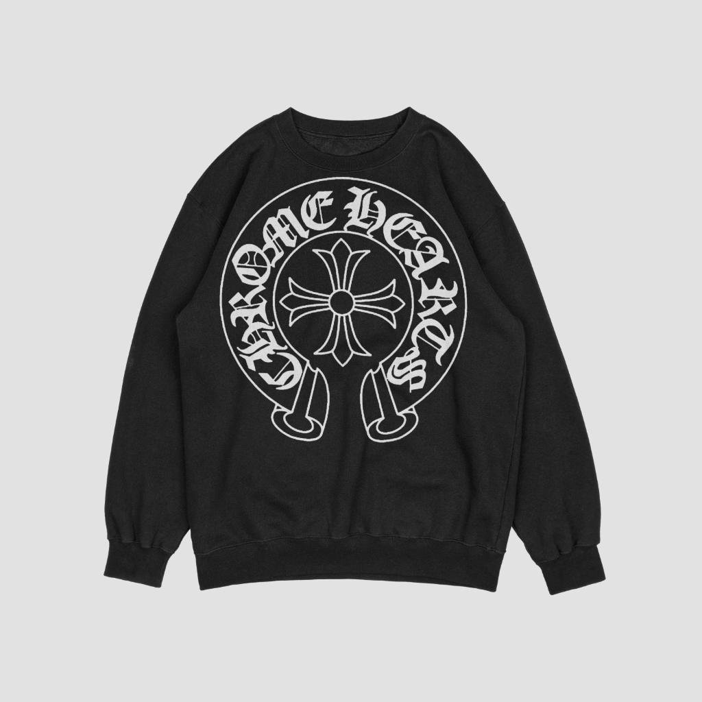 Chrome Hearts クラシックなロゴプリントスウェット クル