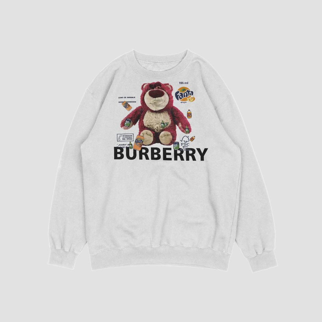 Burberryスウェット クル パーカー プリント  綿　男女兼用