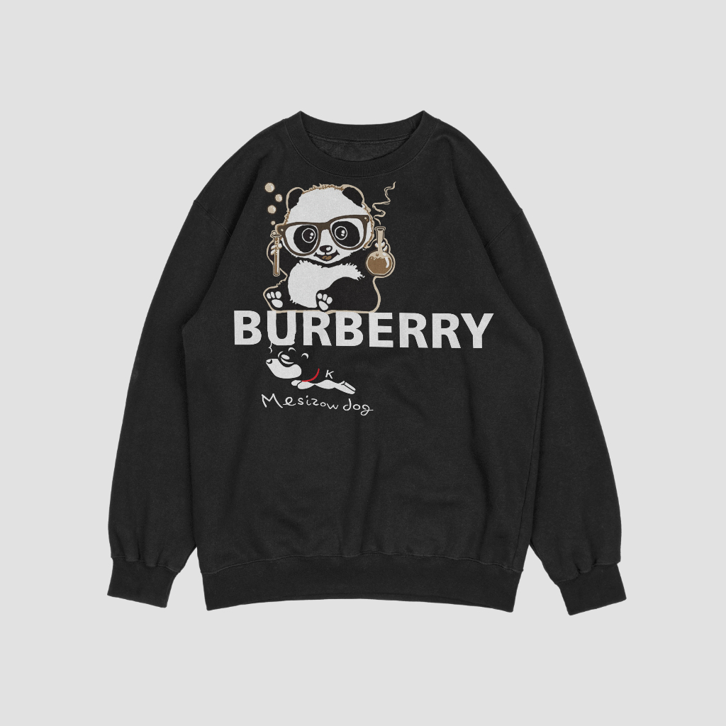 Burberry小熊アルファベットのキャラクタープリントのスウェット クル