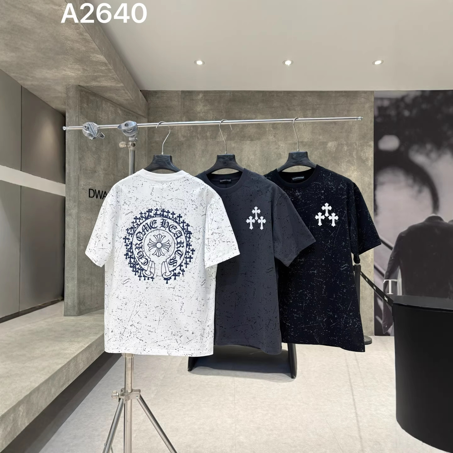 Chrome Hearts/クロムハーツ 2026SS夏新作 半袖Tシャツ 男女兼用 黑/白 CHT-26S37 サイズ S~2XL
