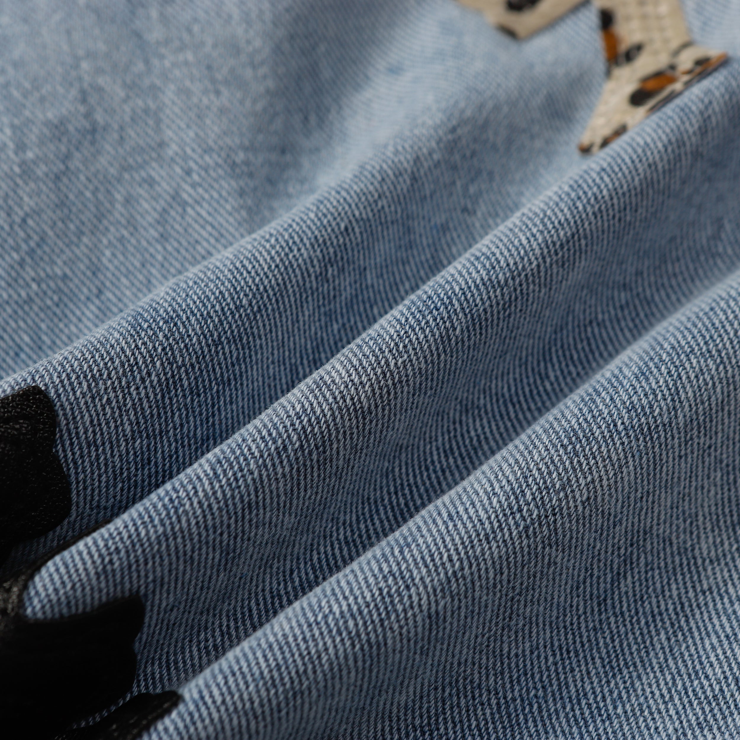 【Chrome Hearts】クロムハーツ クロスレザーパッチジーンズ 9957