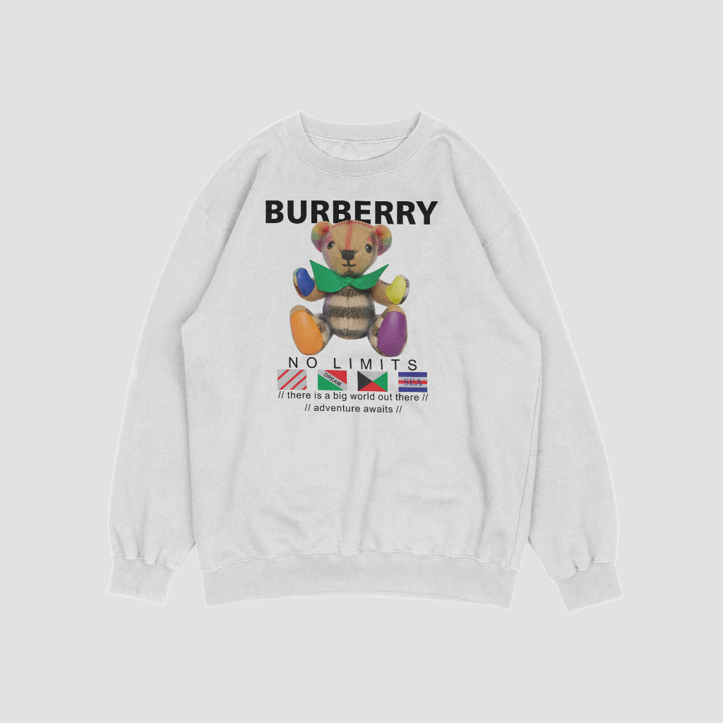Burberryスウェット クル パーカー プリント  綿　男女兼用