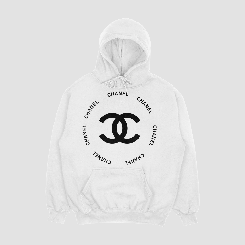 CHANEL アルファベットプリントのパーカー