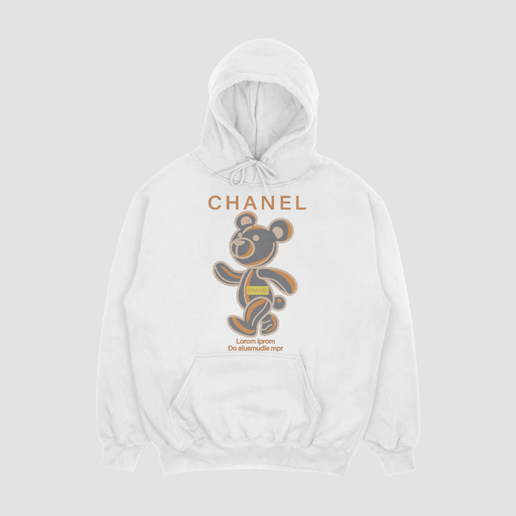 CHANEL 漫画文字プリントのパーカー