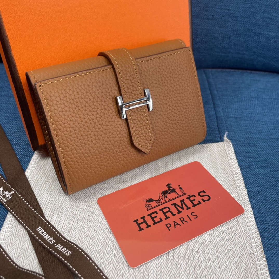 HERMES エルメス ベアン カードケース ブラック