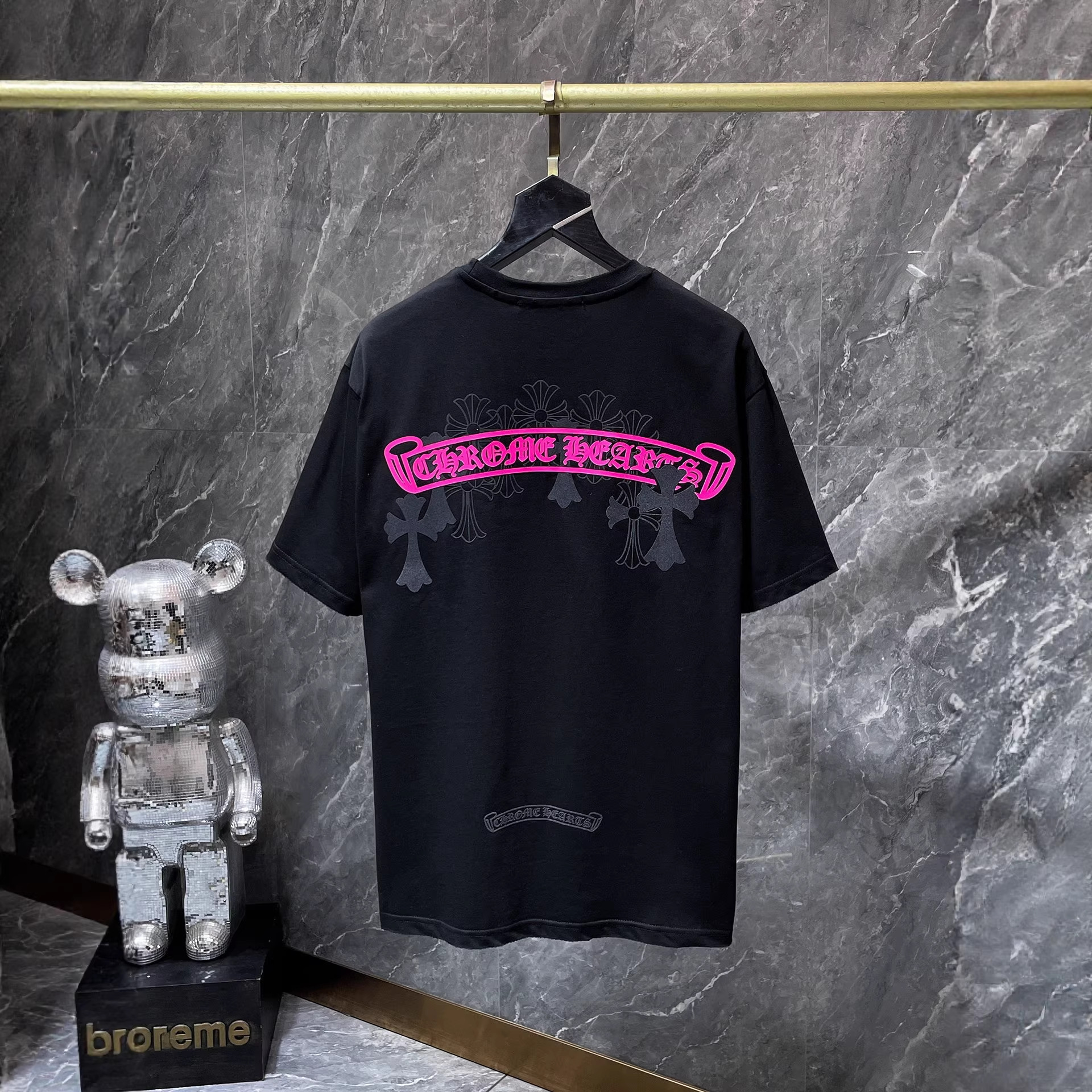 【今季注目】Chrome Hearts/クロムハーツ 2026SS夏新作 半袖Tシャツ 男女兼用 黑/白 CHT-26S21